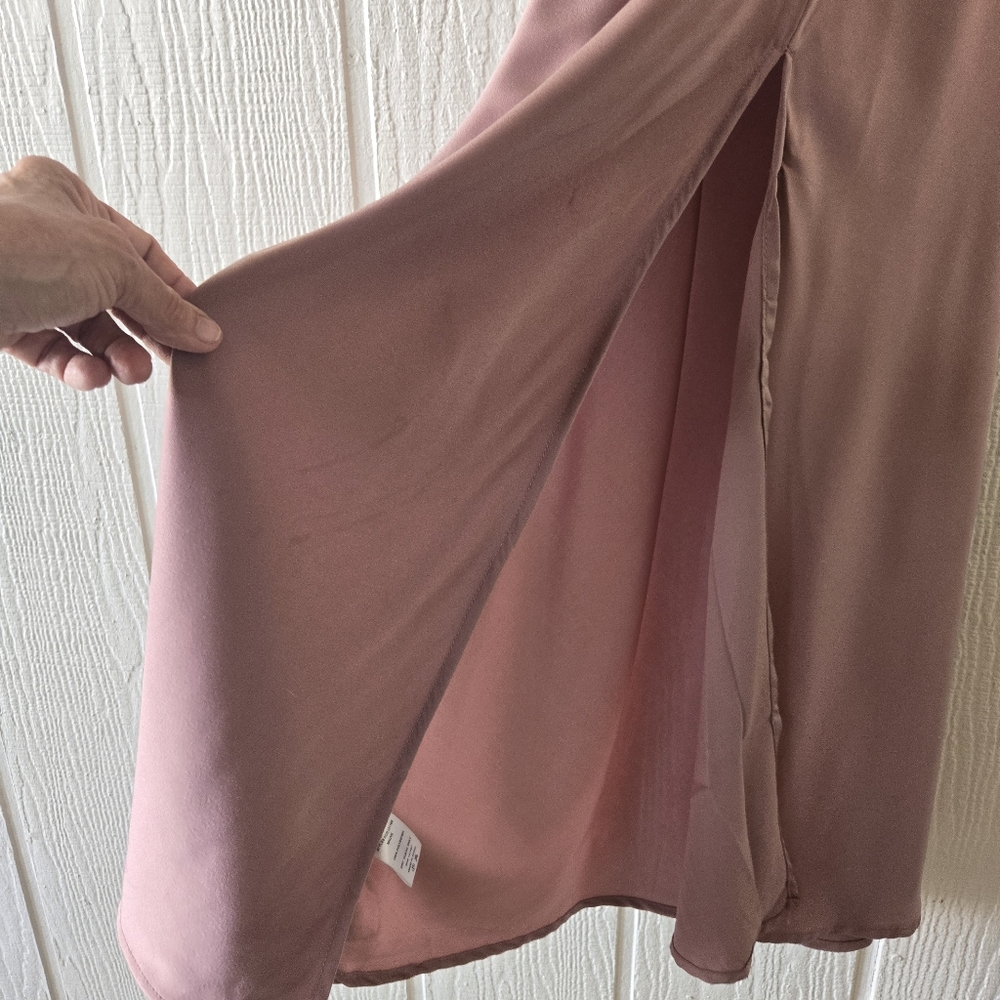 Astr Pink Sheath Maxi Dress with Halter Neckline - Picture 11 of 12